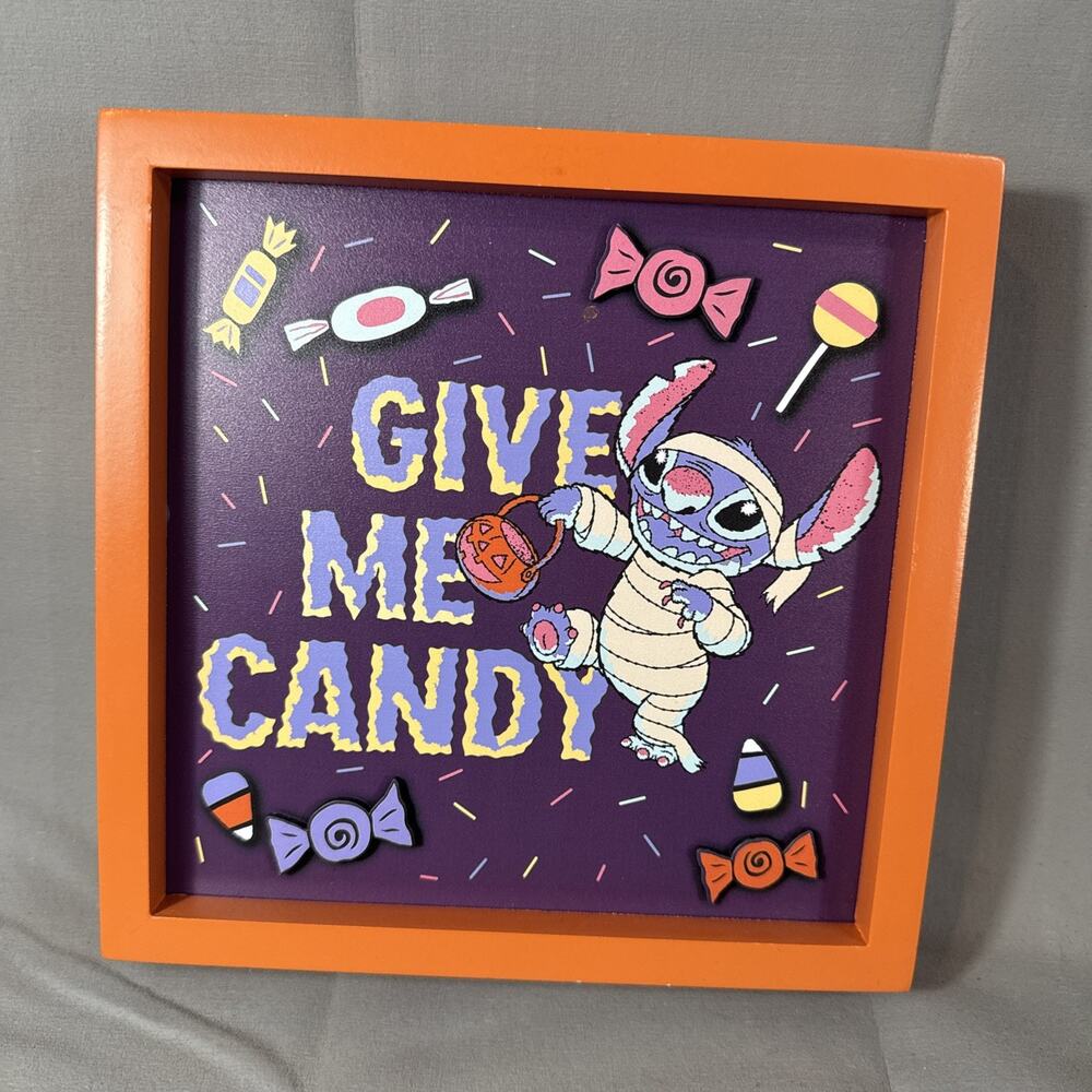 Give Me Candy Stitch Halloween Decor
